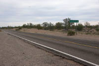 Turnoff to Darby Well Road from Hwy 85.