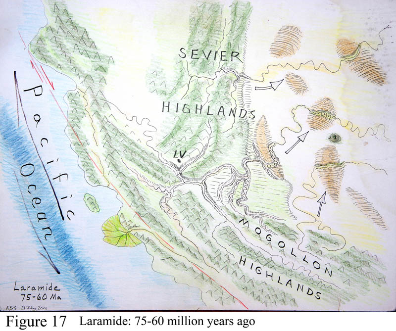 Southwest, Latest Cretaceous time