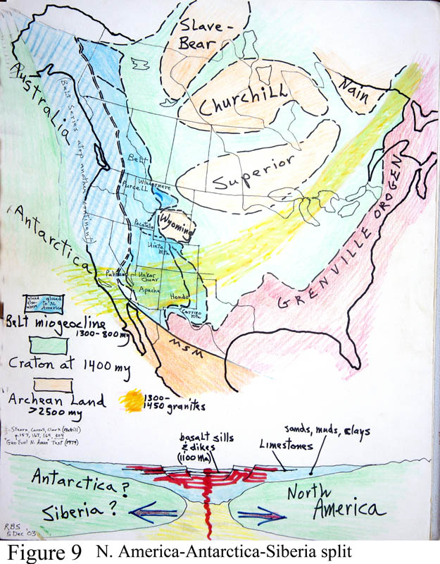 N. America, Antarctica, Siberia Split