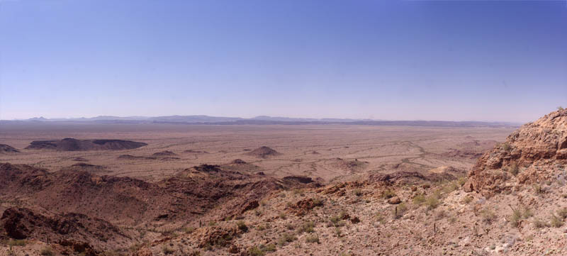 BMGR Area B midway desert view Southwest from near Thanksgiving Day tank