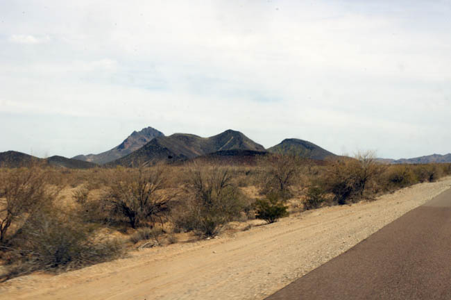 Black Gap seen from west of highway 85