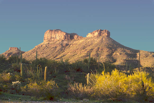 Coffeepot Mountain at sunset