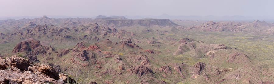 Coffeepot Mountain panorama with view of hat mountain