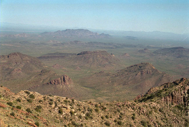 Mount Ajo looking East into the Tohono O'odham Nation