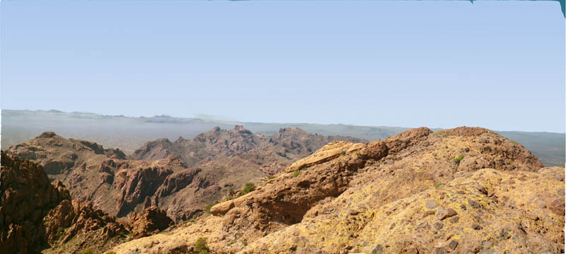 Mount Ajo panorama view to the northwest