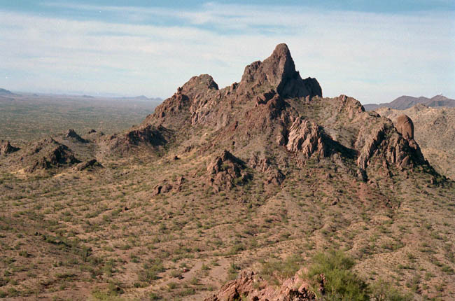 North Ajo Peak seen from Ajo Peak