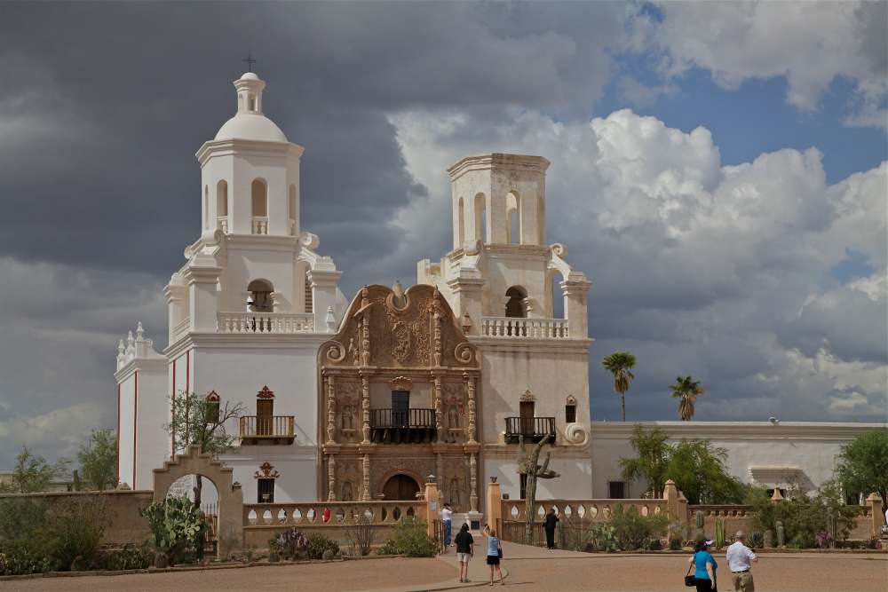 Ekkehard Fischer, April Clouds over San Xavier del Bac