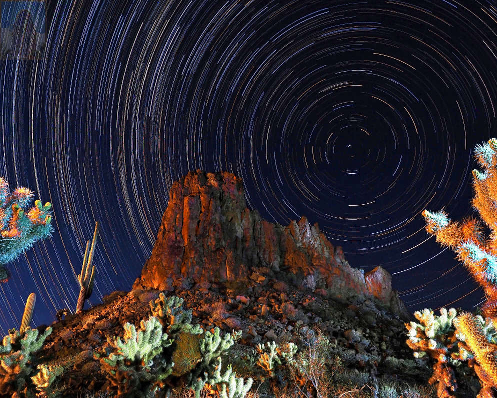 Night Painted Desert by Tony Friesen